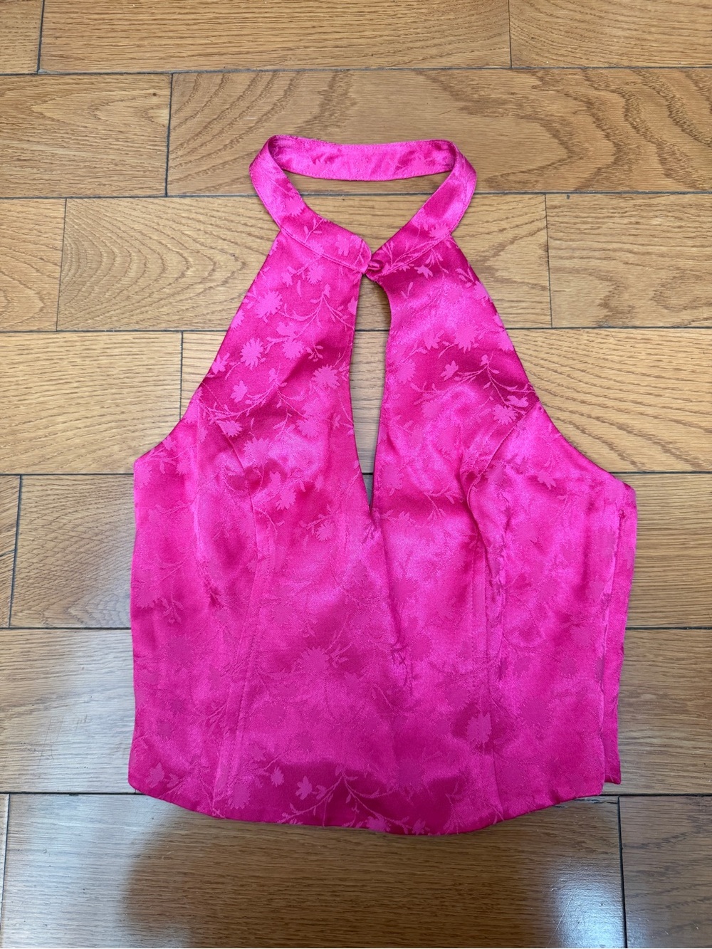 Zara Hot Pink Halter Camisole